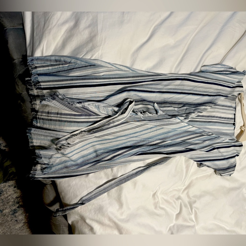 Splendid Stripped Wrap Cover Up